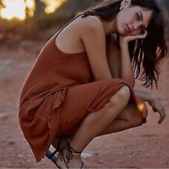 NWT Free People Ribbed Tank Dress / Top Size M - Picture 3 of 16